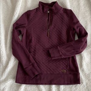 LL Bean Quilted Quarter Zip